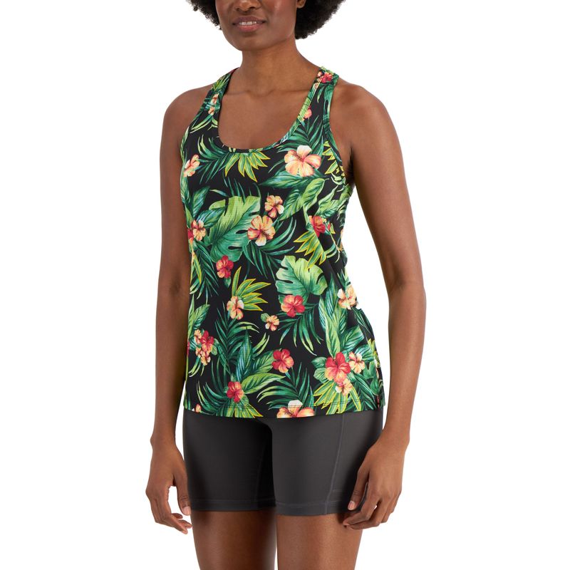 Id Ideology Womens Tropical Print Tank Top